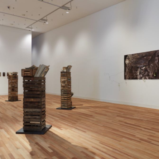 The Harvest, 2019  wall : Poison Tree, 2019 
Installation view from the exhibition Ricardo Brey. Adrift, Museum De Domijnen, Sittard (NL), 2019