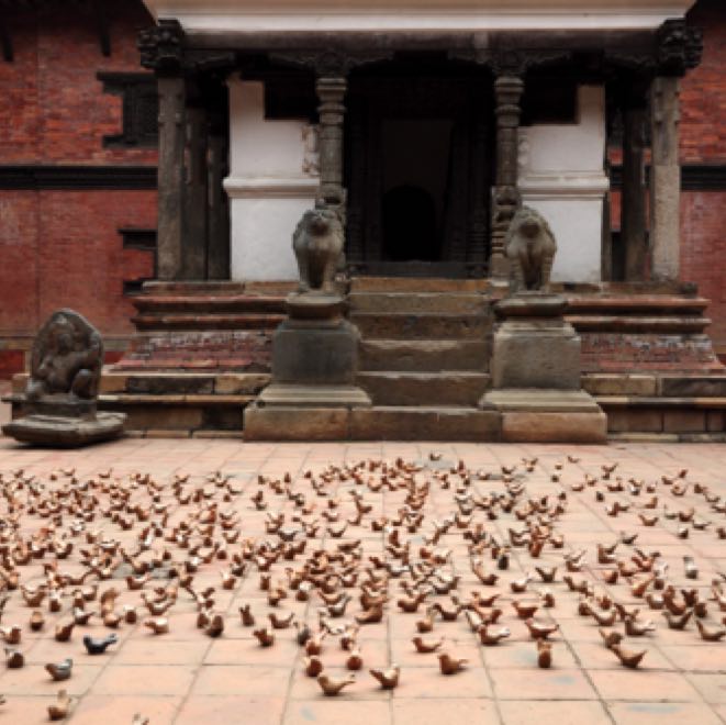 DustBathing,2017 Site-specific installation, Pantan Museum, Kathmandu Triennale, My City, My Studio / My City, My Life, Kathmandu, Nepal, 2017